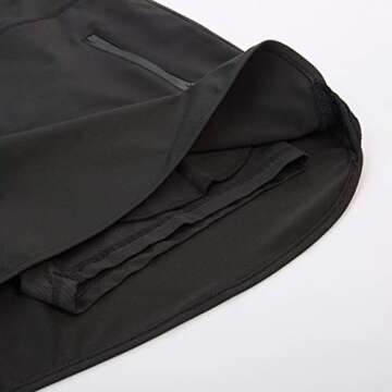 JACK SMITH Women's Athletic Skorts Tennis Lightweight Active Skirts Inner Pockets Running Golf Workout Sports(L, Black)