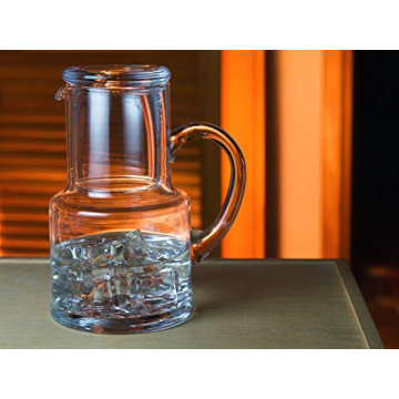 Elegant Barski Glass Carafe and Tumbler Set - Made in Europe