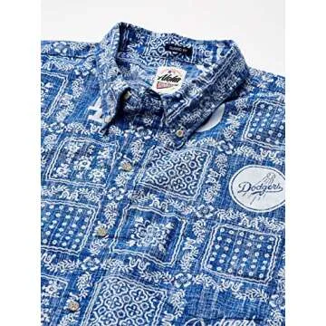 Reyn Spooner Men's Los Angeles Dodgers MLB Classic Fit Hawaiian Shirt, Lahaina 2019, XXX-Large