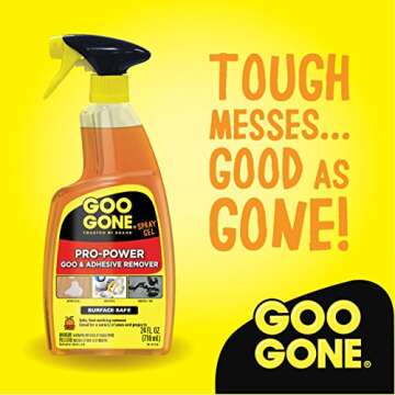 Goo Gone Pro-Power – Surface Safe, Great Cleaner, No Harsh Odors, No Sticky Residue, Can be used on tools and machinery, 24 fl oz