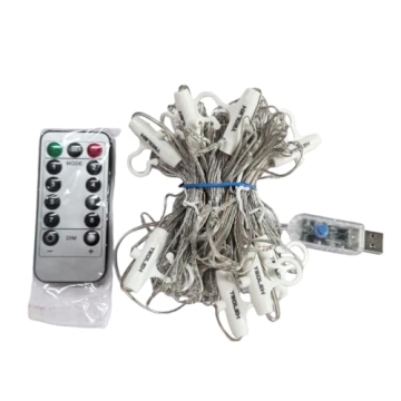 YEOLEH USB Powered String Lights Curtain for Decor