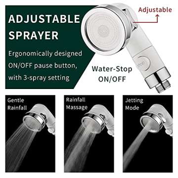ZCONIEY Faucet Sprayer Attachment for Easy Bathing