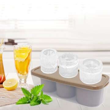 SEMSOIIO Silicone Ice Cube Tray for Stanley Tumbler