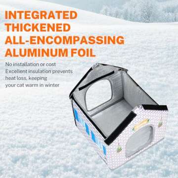 Toozey Heated Outdoor Cat House - Weatherproof Comfort for Cats