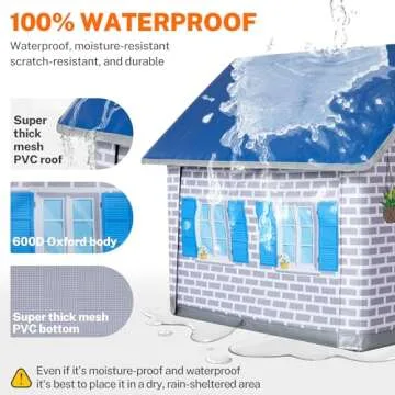 Toozey Heated Outdoor Cat House - Weatherproof Comfort for Cats