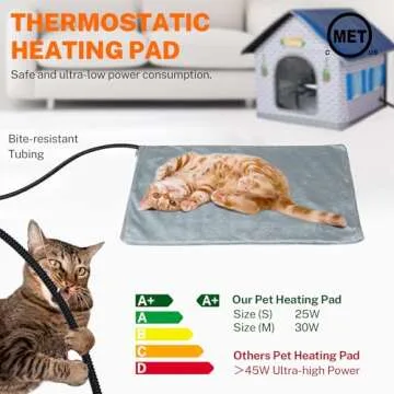 Toozey Heated Outdoor Cat House - Weatherproof Comfort for Cats