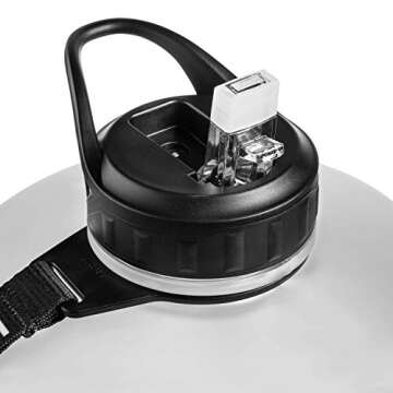 NatureWorks HydroMATE Gallon Water Bottle with Straw BPA FREE Leak Proof Reusable Water Bottle with Times to Drink Marked Hourly 128 oz