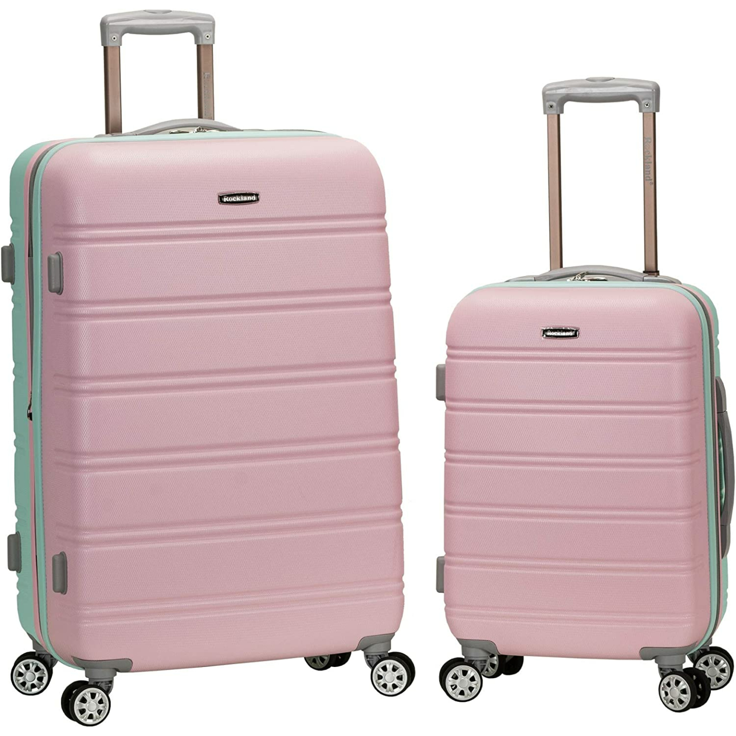 Rockland Melbourne Mint Hardside Luggage Set - 2 Pieces