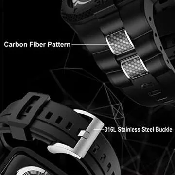 GELISHI Rugged Apple Watch Band with Protective Case