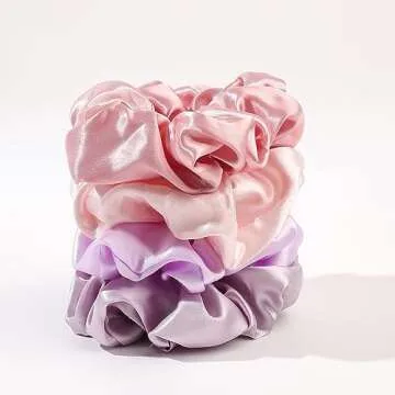 Stylish Satin Silk Hair Scrunchies for Healthy Hair