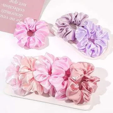 Stylish Satin Silk Hair Scrunchies for Healthy Hair