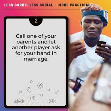 Shameless Party Card Game with Fun & Awkward Social Media & Real Life Dares for Teens & Adults Party Game Night - Group Board Game for Birthday & Bachelorette Party - Funny Family & Friends Game