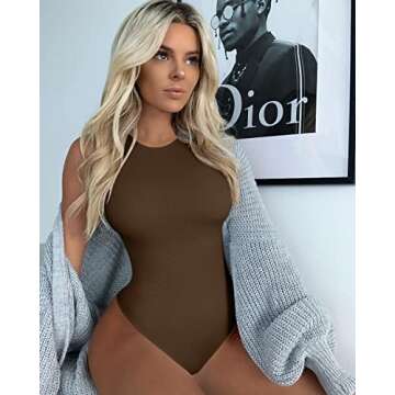 Stylish OQQ Ribbed Bodysuits for Confidence & Comfort
