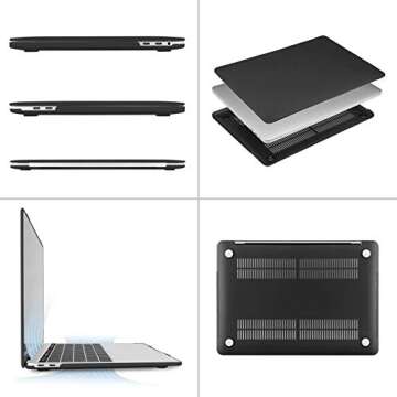 MOSISO Compatible with MacBook Pro 13 inch Case M2 2025, 2024, 2023, 2022-2016 A2338 M1 A2251 A2289 A2159 A1989 A1708 A1706 with/Without Touch Bar, Plastic Hard Shell Case Cover, Matte Black