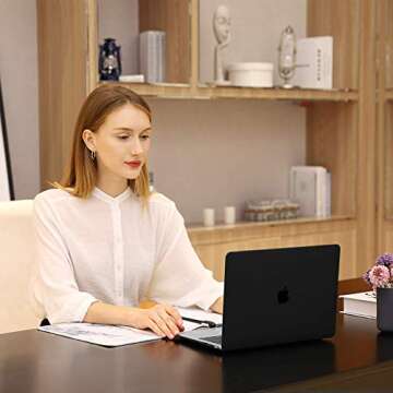 MOSISO Compatible with MacBook Pro 13 inch Case M2 2025, 2024, 2023, 2022-2016 A2338 M1 A2251 A2289 A2159 A1989 A1708 A1706 with/Without Touch Bar, Plastic Hard Shell Case Cover, Matte Black