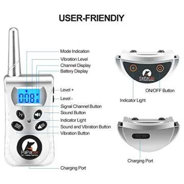 Paipaitek Cat Training Collar, No Shock Cat Collar with Remote, Humane Cat Meow Collar w/Beep and Vibration Modes, Reflective Cat Collar for Kittens