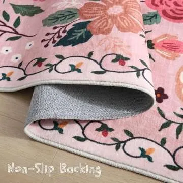Rugcomf Non Slip Washable Runner Rug for All Spaces