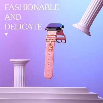 threune 13pcs Watch Band Charms, Watch Band Charms for Women Gold i-watch Accessories Personalized Watch Band Watch Charms 38mm 40mm 41mm 42mm 44mm 45mm