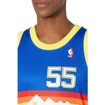 Mitchell & Ness Dikembe Mutombo Denver Nuggets Swingman Jersey Blue (XX-Large)