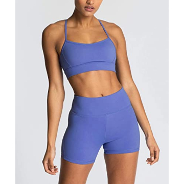 IWEKEM Women's Stylish 2 Piece Yoga Outfit for Comfort