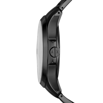 AX2104 Men's Stylish Black Stainless Steel Watch