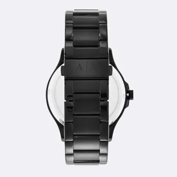 AX2104 Men's Stylish Black Stainless Steel Watch