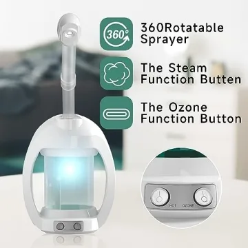 Nano Ionic Facial Steamer for Deep Skin Hydration and Relaxation