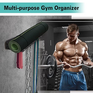 Alvade Gym Organizer for Bands and Jump Ropes - Multi-Purpose Storage