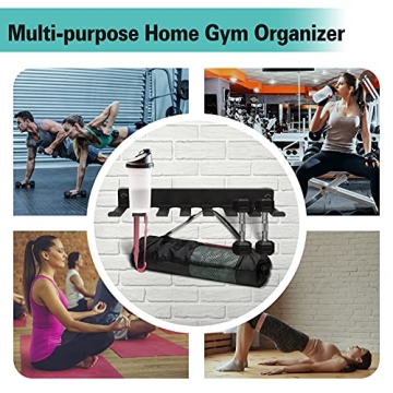 Alvade Gym Organizer for Bands and Jump Ropes - Multi-Purpose Storage