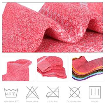 Comfoex Womens Ankle Socks 6/7 Pairs Cushioned Athletic Running Socks with Tab