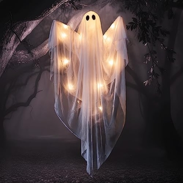 JOYIN Light-Up Hanging Ghost Perfect for Halloween Decor