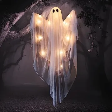 JOYIN Light-Up Hanging Ghost Perfect for Halloween Decor