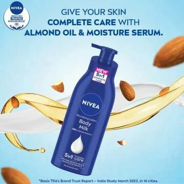 Nivea Body Milk for Very Dry Skin, 400ml - Nourishing Care