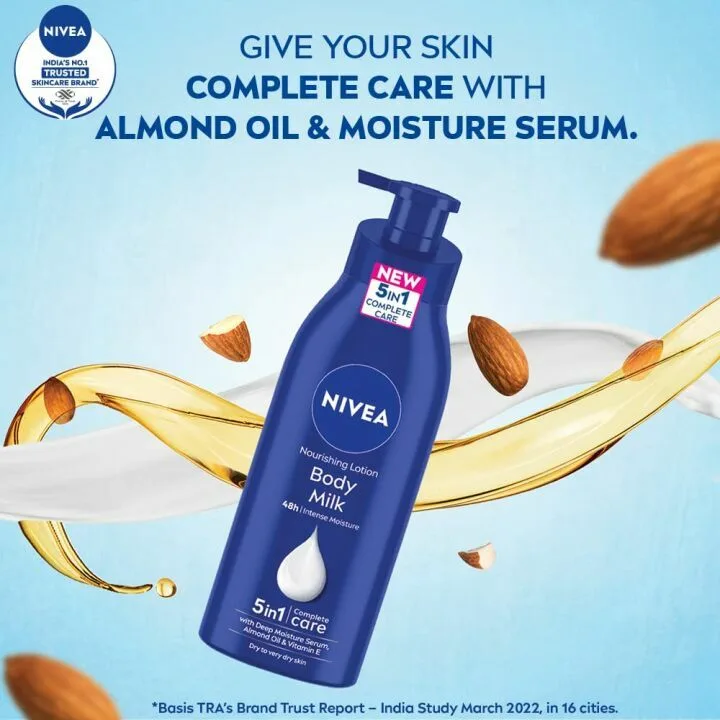 Nivea Body Milk for Very Dry Skin, 400ml - Nourishing Care