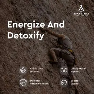 Ancestral Supplements Grass Fed Beef Kidney Supplement, 3000mg, DAO Enzyme Supplement, Kidney Support for Urinary and Histamine Health, Selenium, B12, Non GMO, 180 Capsules