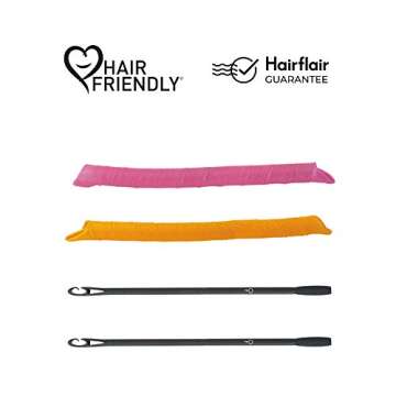 Original Heatless Hair Curlers by Curlformers • Spiral Curls Styling Kit For Super Long Hair Up To 29” (75 cm) • 40 No Heat Curlers & 2 Styling Hooks • Healthy, Shiny & Damage Free
