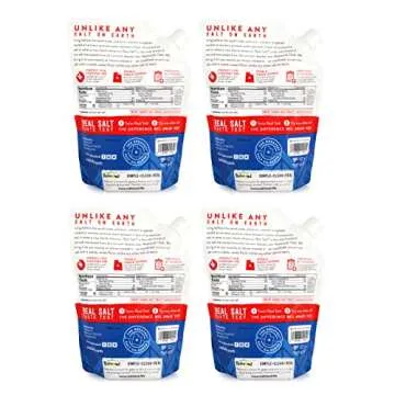 Redmond Real Salt - Ancient Fine Sea Salt, Unrefined Mineral Salt, 26 Ounce Pouch (4 Pack)