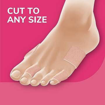 Dr. Scholl's Moleskin Padding Strips, 3 Strips // Thin, Flexible Cushioning & Pain Relief - Cut to Any Size - Doctor Recommended - Strip Size 4 1/8 Inches X 3 3/8 Inches