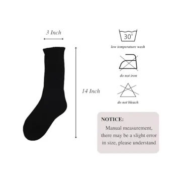 Black Slouch Scrunch Socks for Women - Stylish & Comfortable