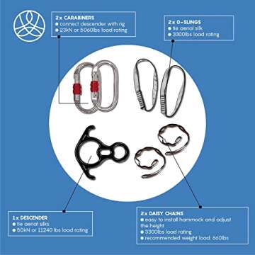 Aum Active Aerial Silks Starter Kit for Yoga Enthusiasts