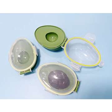 halteoly Avocado Keeper Avocado Saver Holder Food Crisper Storage Box Fruit Keeper Avocado Keeper Storage container-Keep Your Avocados Fresh for Days
