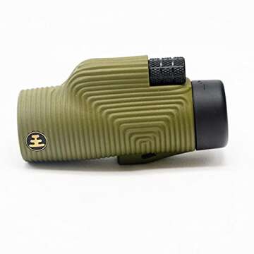 Nocs Provisions Zoom Tube 8x32 Monocular Telescope | Lightweight, Compact, 8X Magnification, Wide Field of View for Bird Watching, Hunting, Hiking, Camping, and Other Outdoor Activities - Juniper