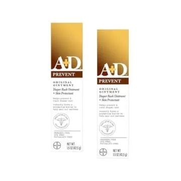 A&D Diaper Rash Ointment 2 Pack - Skin Protectant for Babies