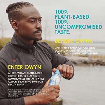 OWYN 100% Vegan Plant-Based Protein Shakes | Cold Brew Coffee, 12 Fl Oz (Pack of 4) | Dairy-Free, Gluten-Free, Soy-Free, Tree Nut-Free, Egg-Free, Allergy-Free, Vegetarian