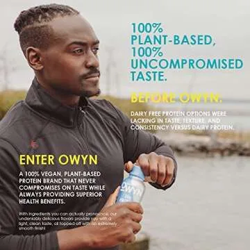 OWYN 100% Vegan Plant-Based Protein Shakes | Cold Brew Coffee, 12 Fl Oz (Pack of 4) | Dairy-Free, Gluten-Free, Soy-Free, Tree Nut-Free, Egg-Free, Allergy-Free, Vegetarian