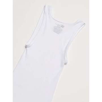 Hanes Boys' Tank Undershirt, EcoSmart Cotton Shirt, Multiple Packs Available