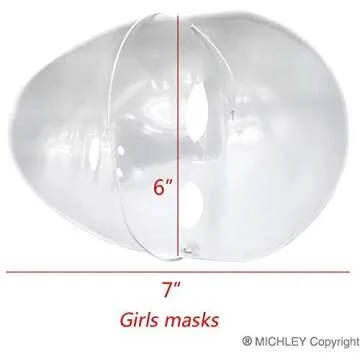 MICHLEY Halloween Mask Full Face Party Mask White Cosplay Masks in Dancing Party (12pcs boys/female+12pcs girls)