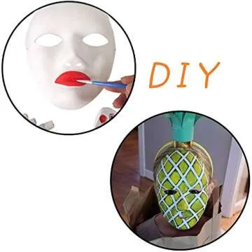 MICHLEY Halloween Mask Full Face Party Mask White Cosplay Masks in Dancing Party (12pcs boys/female+12pcs girls)