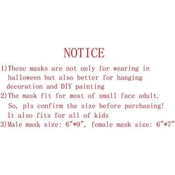 MICHLEY Halloween Mask Full Face Party Mask White Cosplay Masks in Dancing Party (12pcs boys/female+12pcs girls)