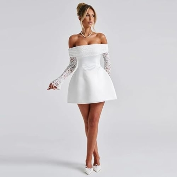 Ailaoyou Splicing Tube Dress Women's Sexy Strapless Style